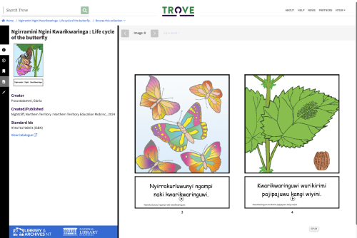 Screen shot Trove Tiwi book